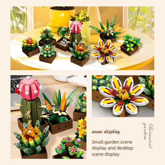 Jiestar Cute Small Succulents set of 6