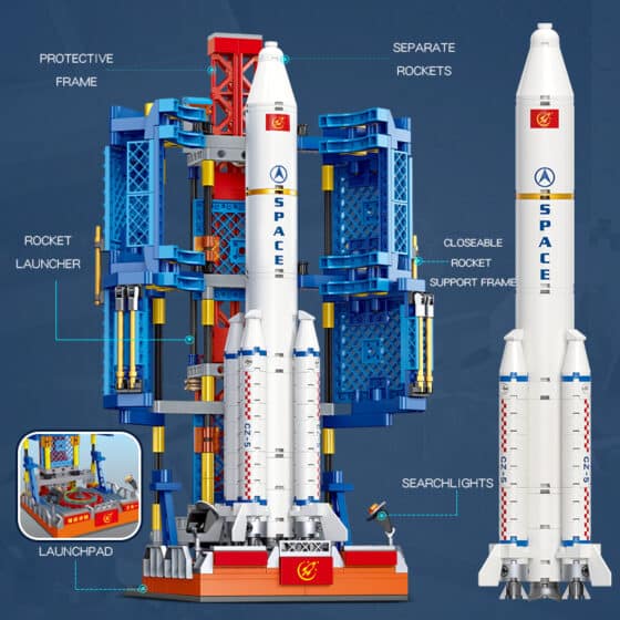 Jiestar Space Rocket Launch Center 668 pieces