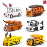 Cute Animal Bus building block toy